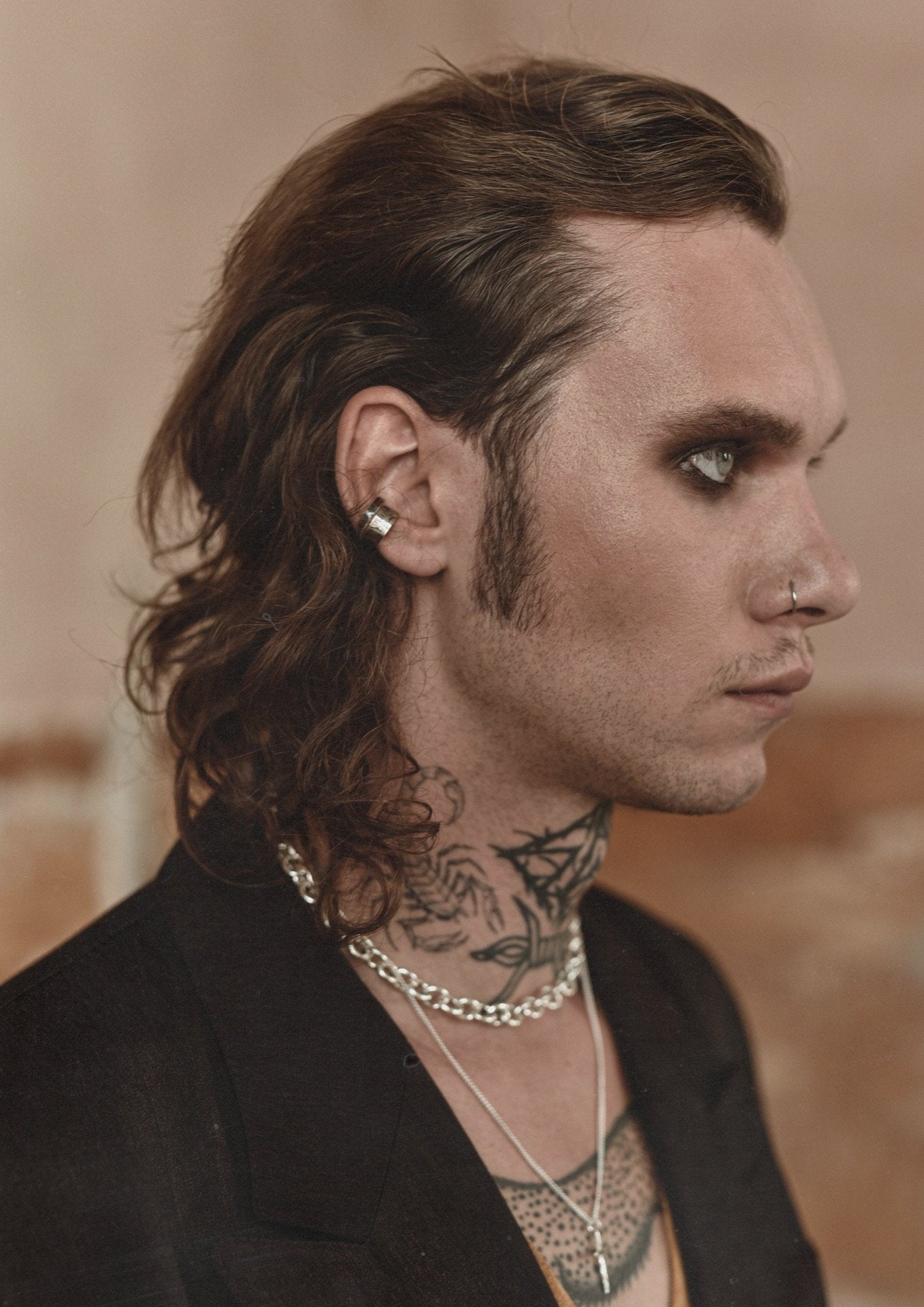 Rugged Line Ear Cuff Oxidized Silver - NO MORE ACCESSORIES