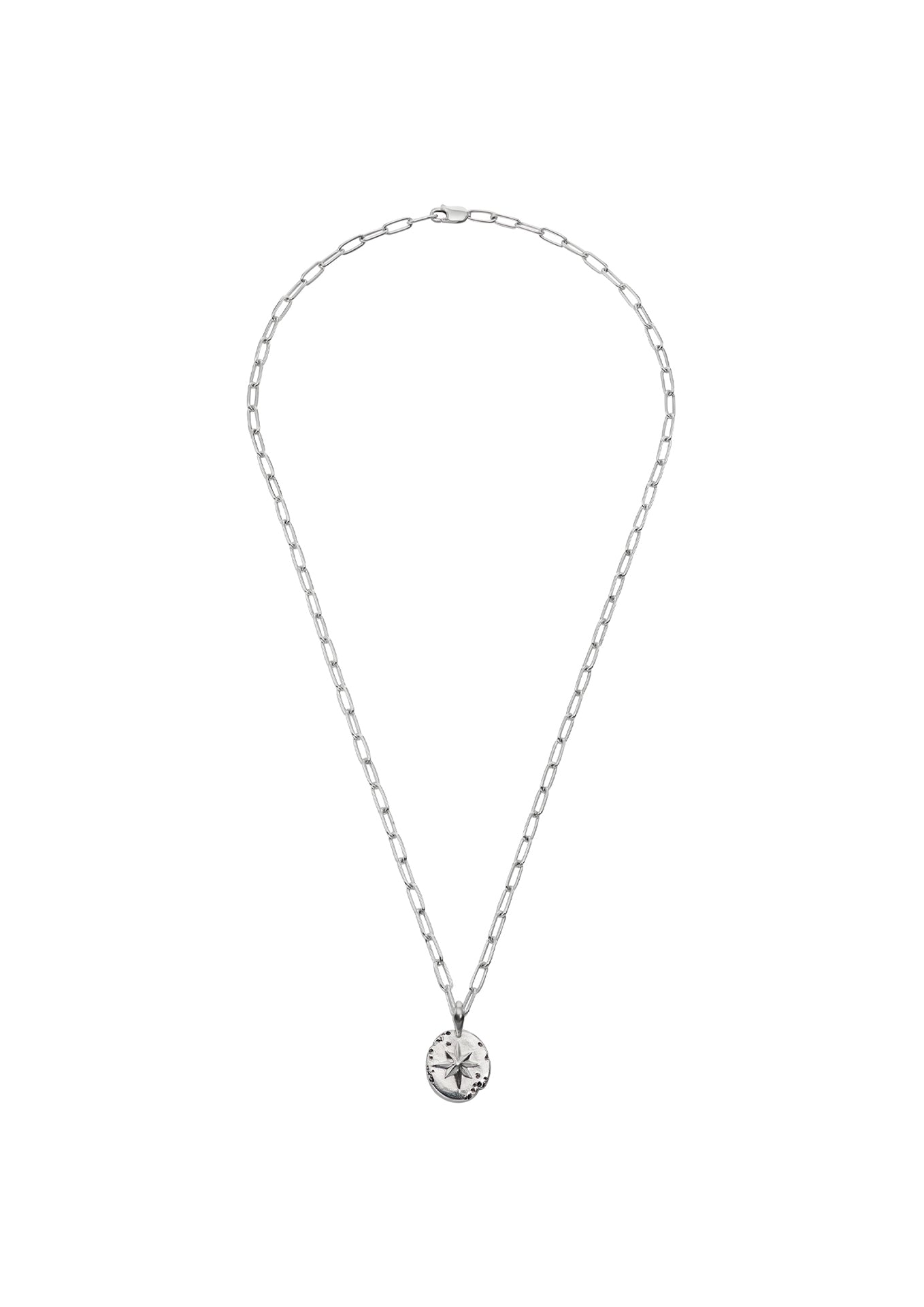 Star Signet Paperclip Necklace Silver - NO MORE ACCESSORIES