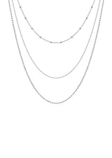 Triple Layers Necklace Silver - NO MORE ACCESSORIES
