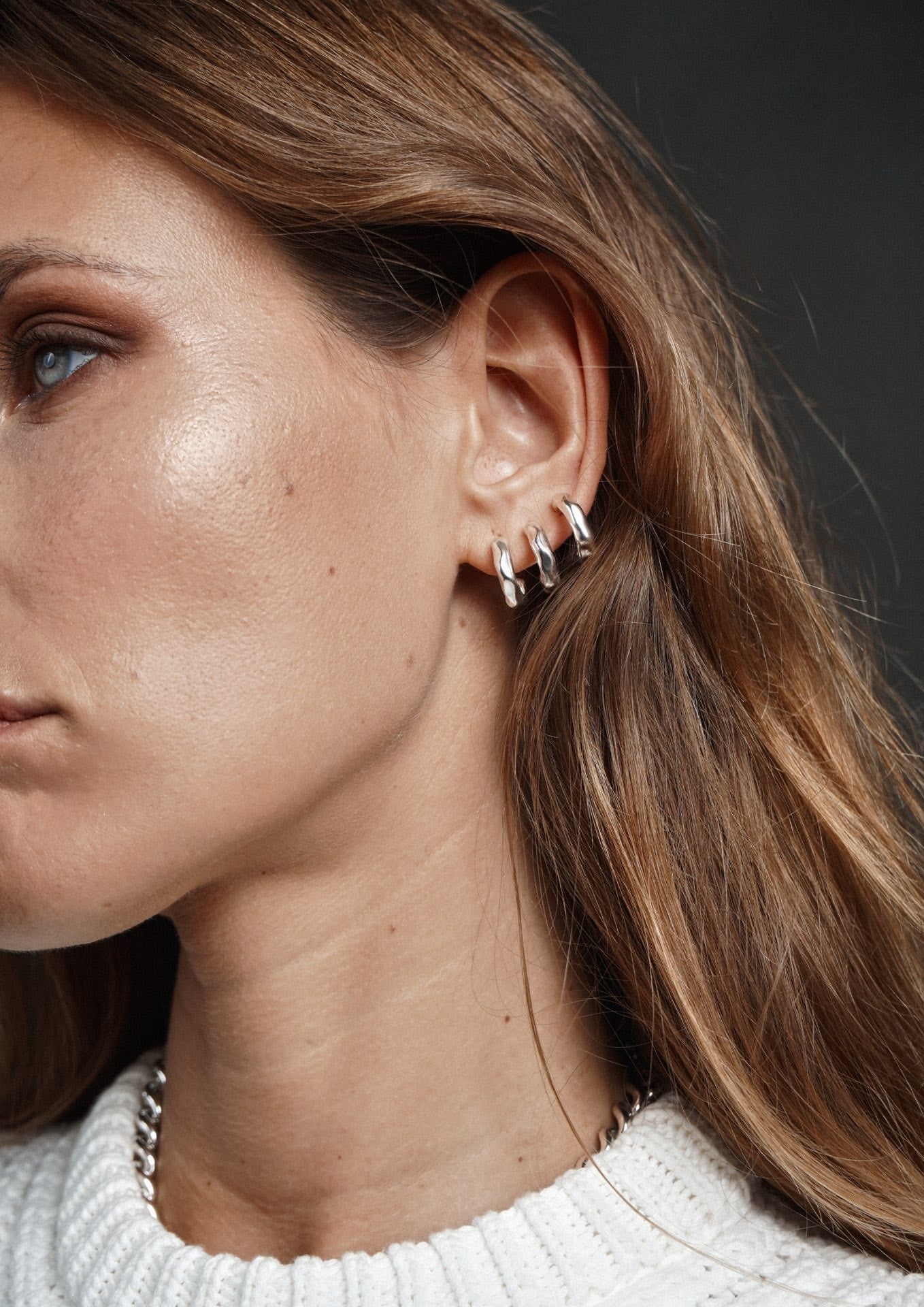 Vertex Hoops Mini Silver - NO MORE ACCESSORIES
