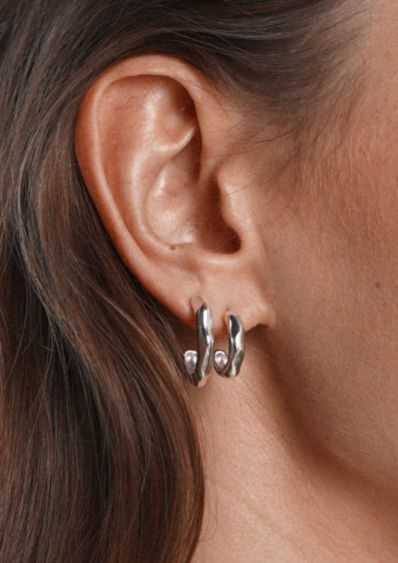 Vertex Hoops Mini Silver - NO MORE ACCESSORIES