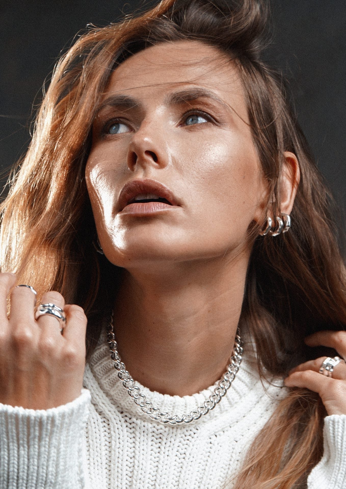 Vertex Hoops Mini Silver - NO MORE ACCESSORIES