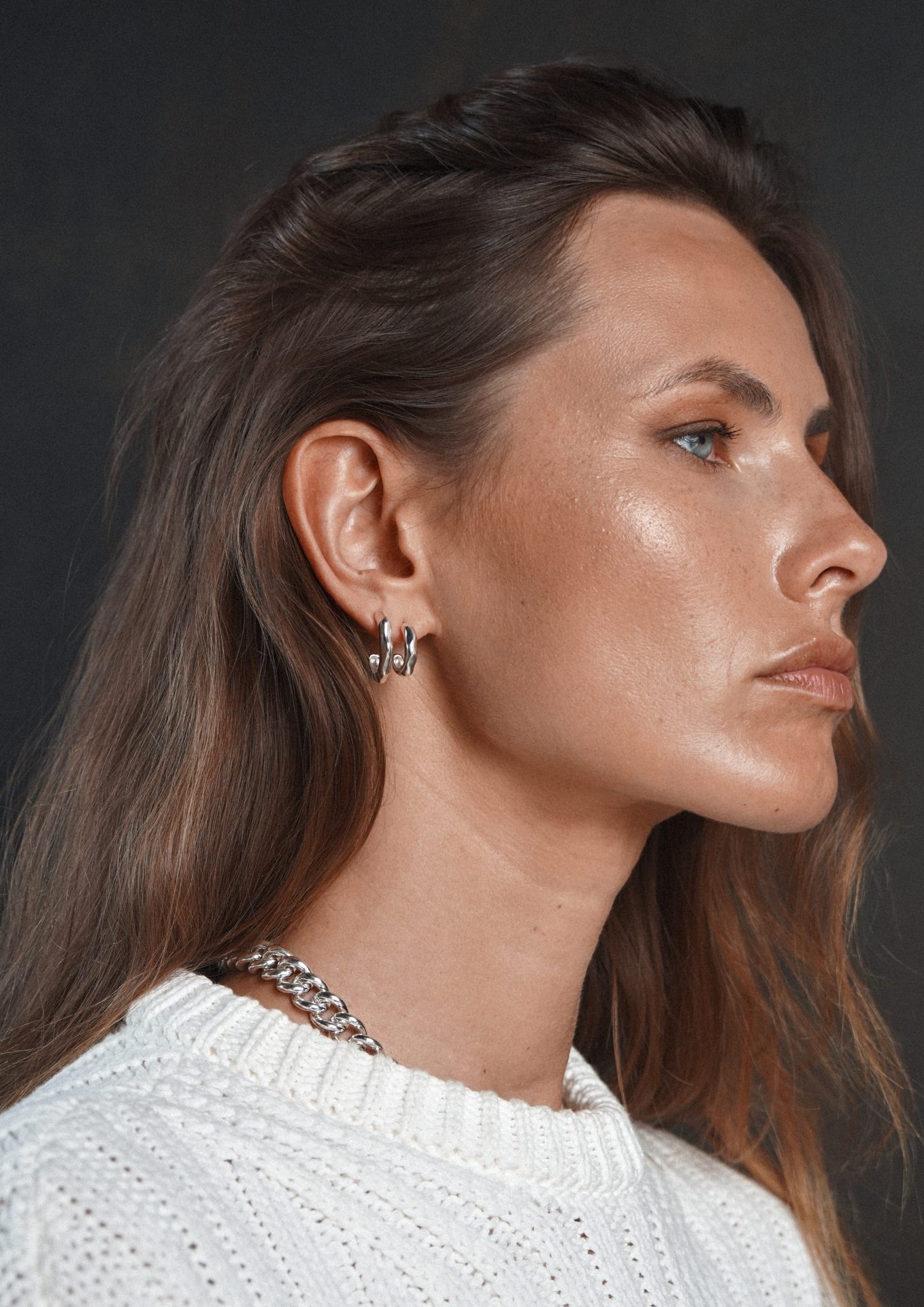 Vertex Hoops Mini Silver - NO MORE ACCESSORIES