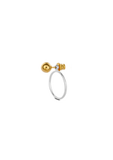 Chord Earrings Mix Pair Gold Bubble with Silver Chord back NO MORE accessories