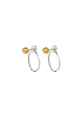 Chord Earrings Mix Pair With Gold Bubble