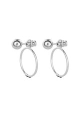 NO MORE accessories Chord Earrings in Sterling Silver