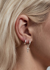 London Crossroad Hoops in sterling Silver NOMOREaccessories