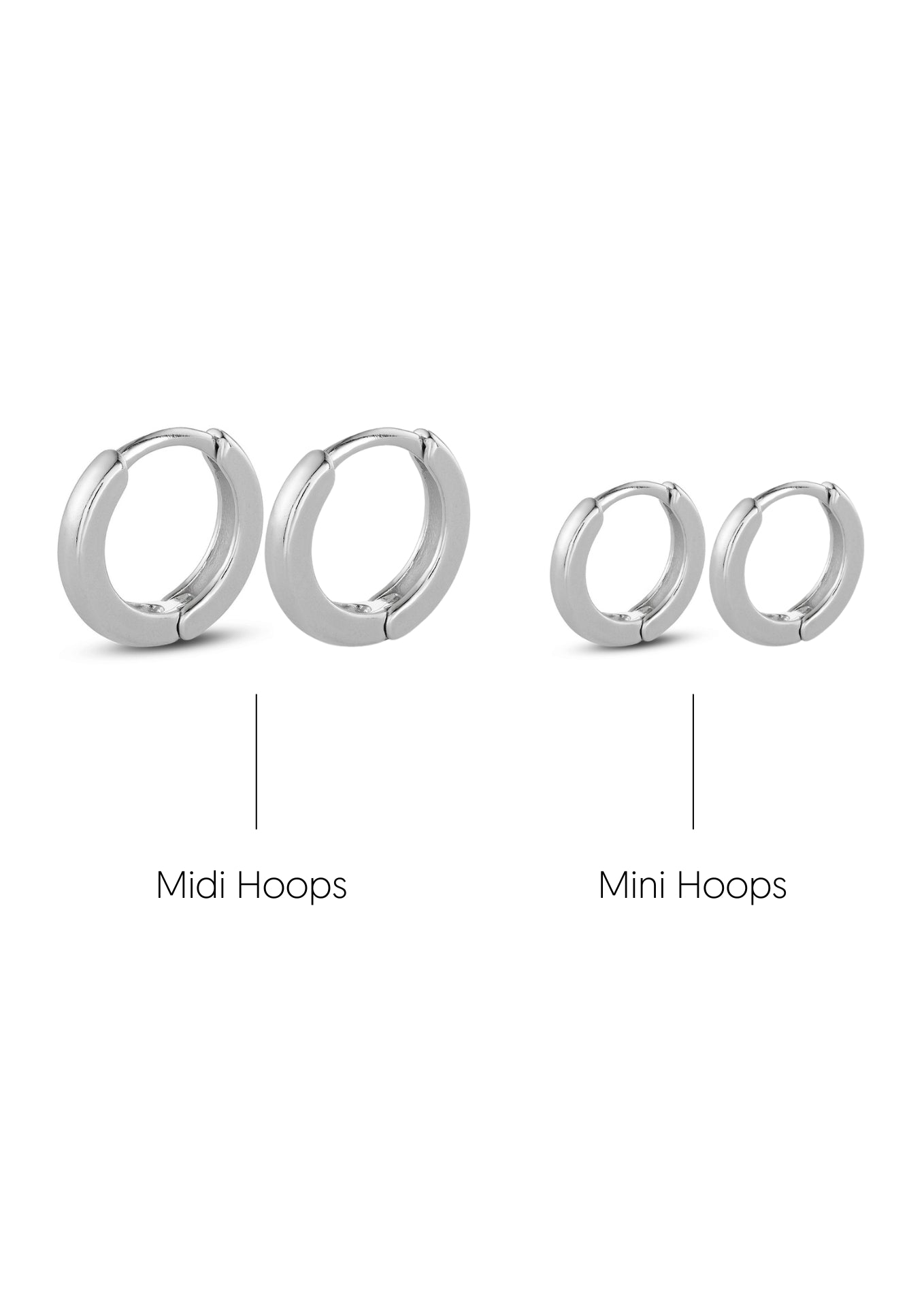Paris Heartbeat Hoops Silver