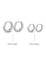 Paris Heartbeat Hoops Silver