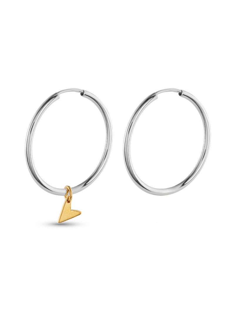 NMA Love Hoops 30mm Gold Plated Tokyo Love Charm