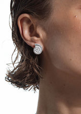 No More accessories Sea Snail Stud earrings Silver