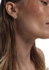 No More accessories Sea Star Stud earrings Silver
