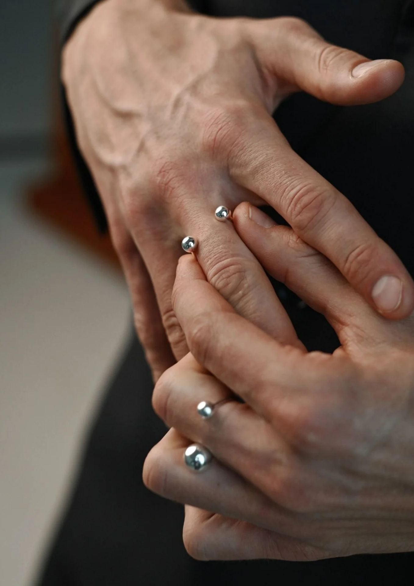 NO MORE accessories Big Bomb Multisize Ring in sterling silver