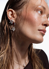 NO MORE accessories Sea Flower Nomad Hoops in Silver