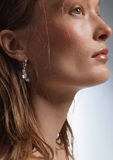 NO MORE accessories Sea Horse Midi Hoops in Silver