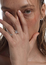 NO MORE accessories Sea Star Open Ring in Silver