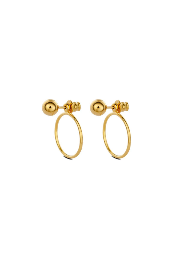 No More Accessories Chord Earrings Gold