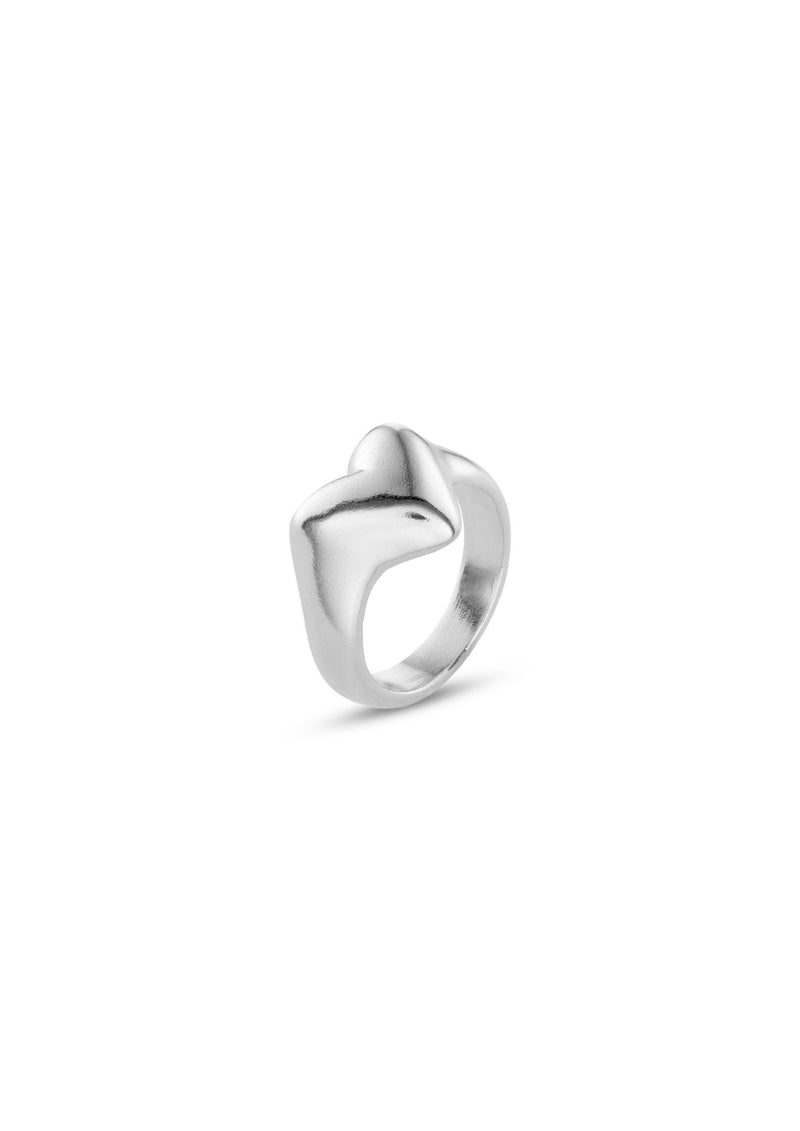 NO MORE accessories Heartbeat Ring in Silver