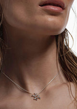 NO MORE accessories Sea Flower Necklace in Silver