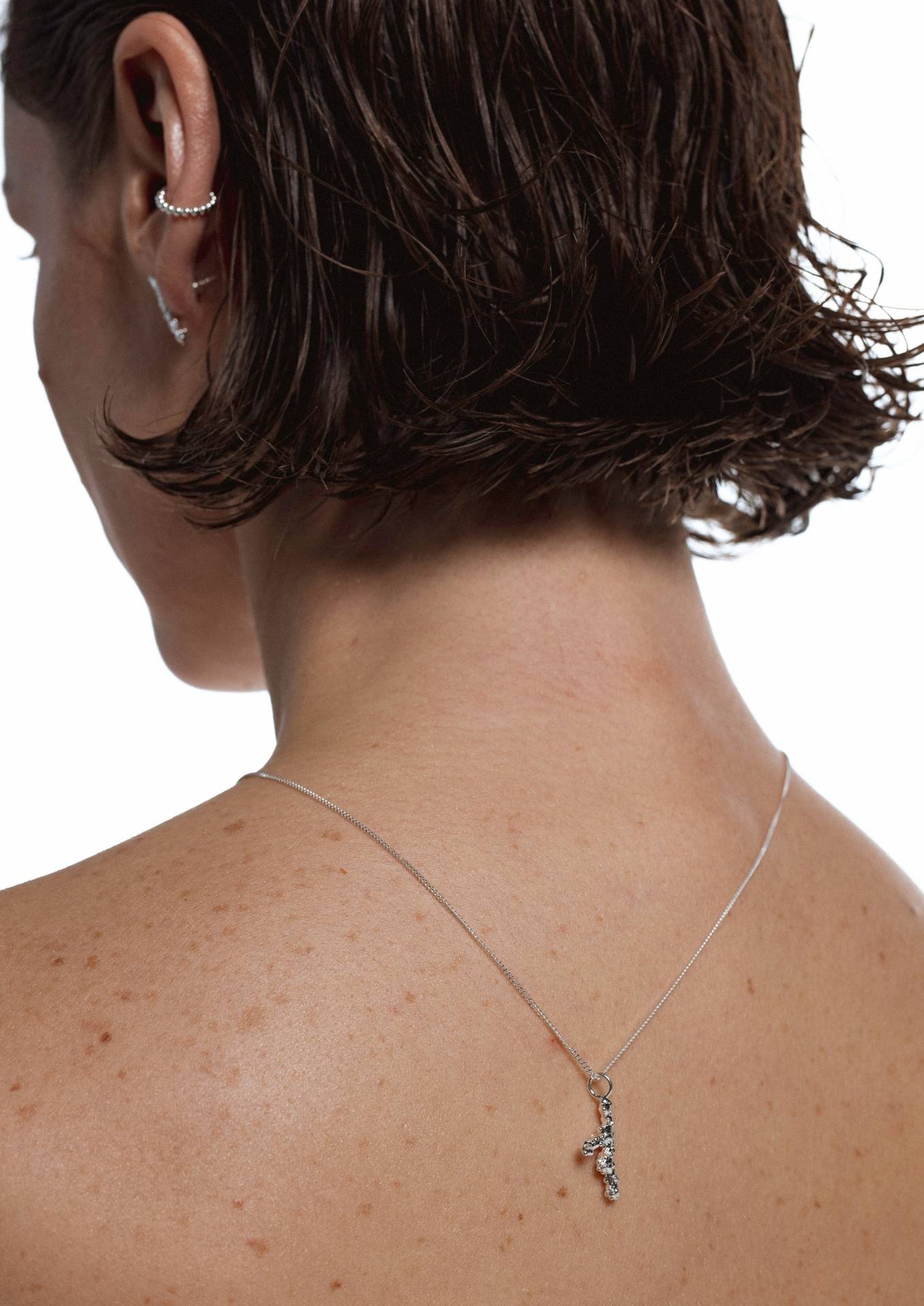 No More Accessories Sea Coral Necklace Silver 