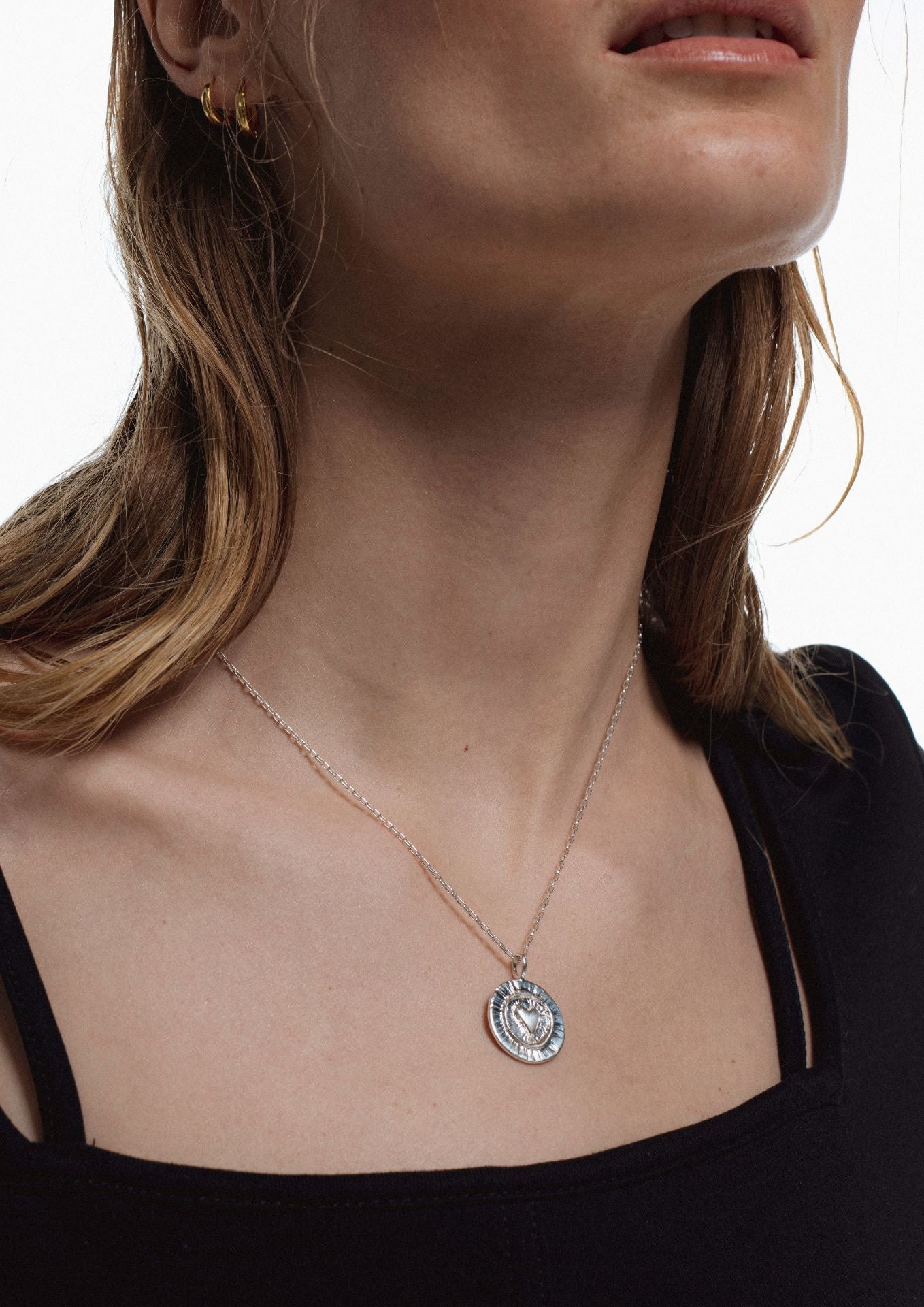 NO MORE accessories Belcher Link Chain Necklace Silver