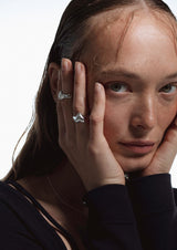 NO MORE accessories Heartbeat Ring in Silver
