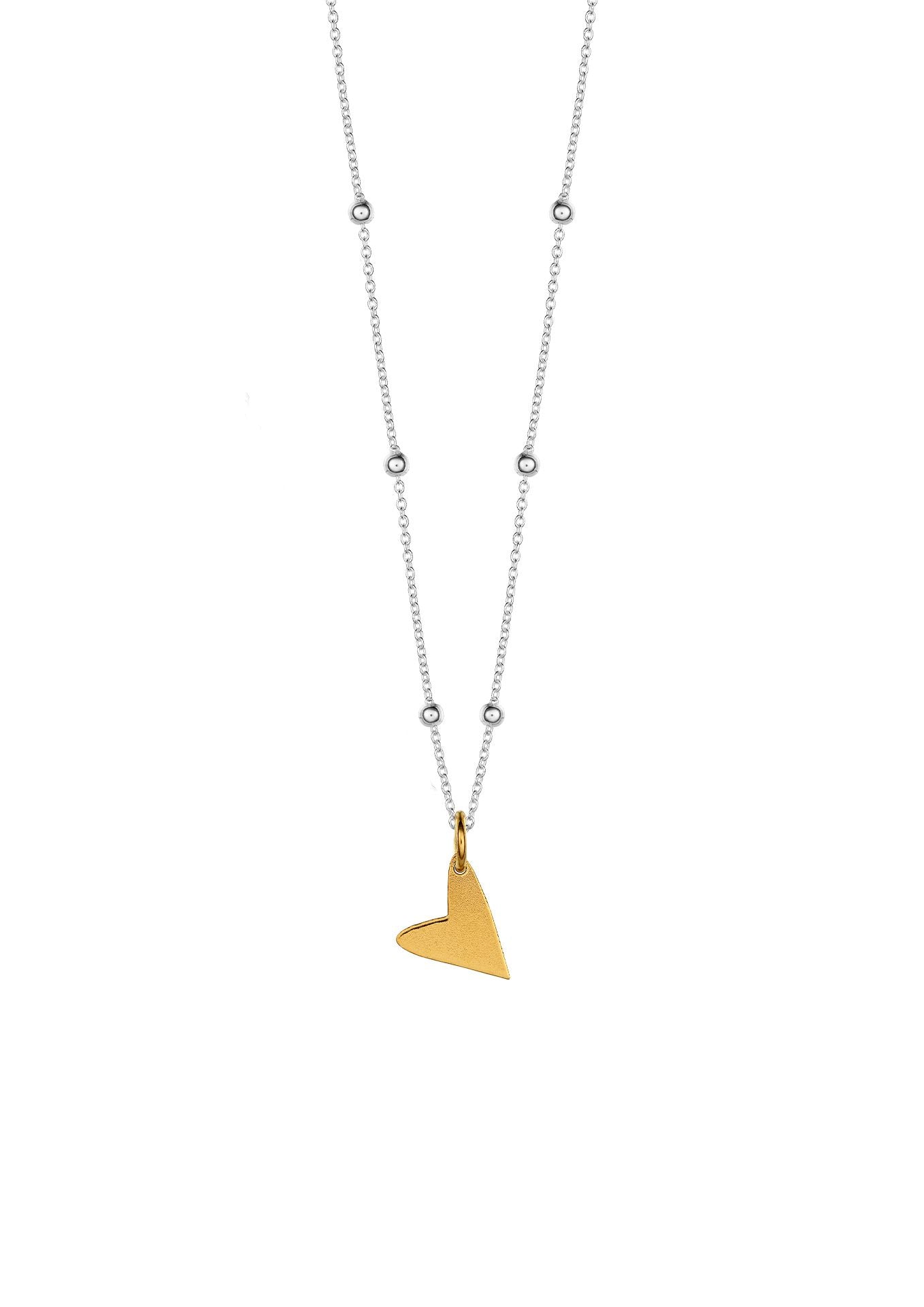 NO MORE accessories Paris Heartbeat Mini Bubble Necklace Gold