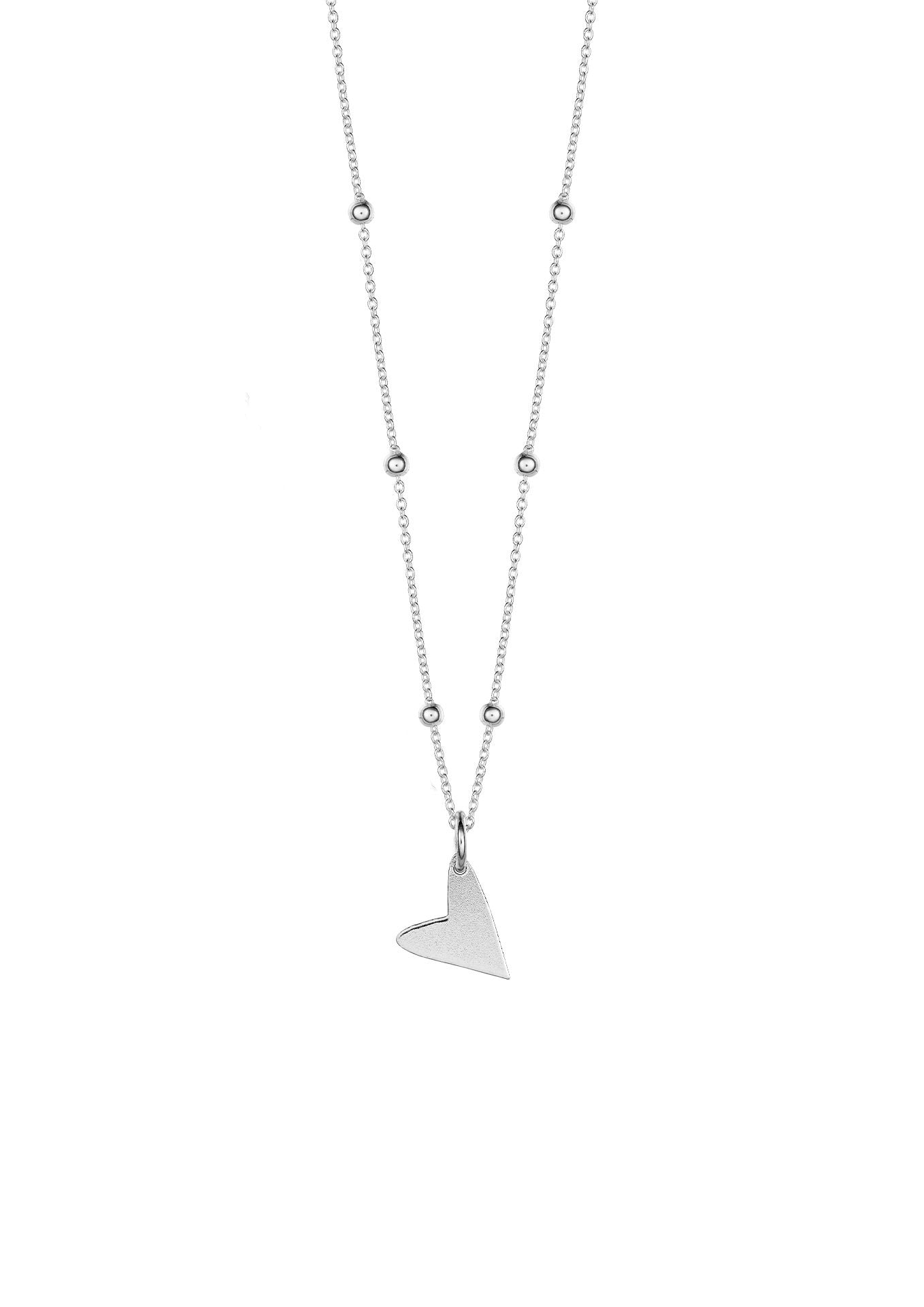 NO MORE accessories Paris Heartbeat Mini Bubble Necklace Silver