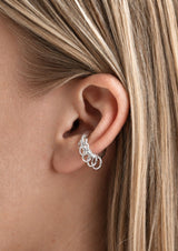 NO MORE ACCESSORIES The Loop Ear Cuff Silver