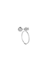 NO MORE Chord Earrings in Silver