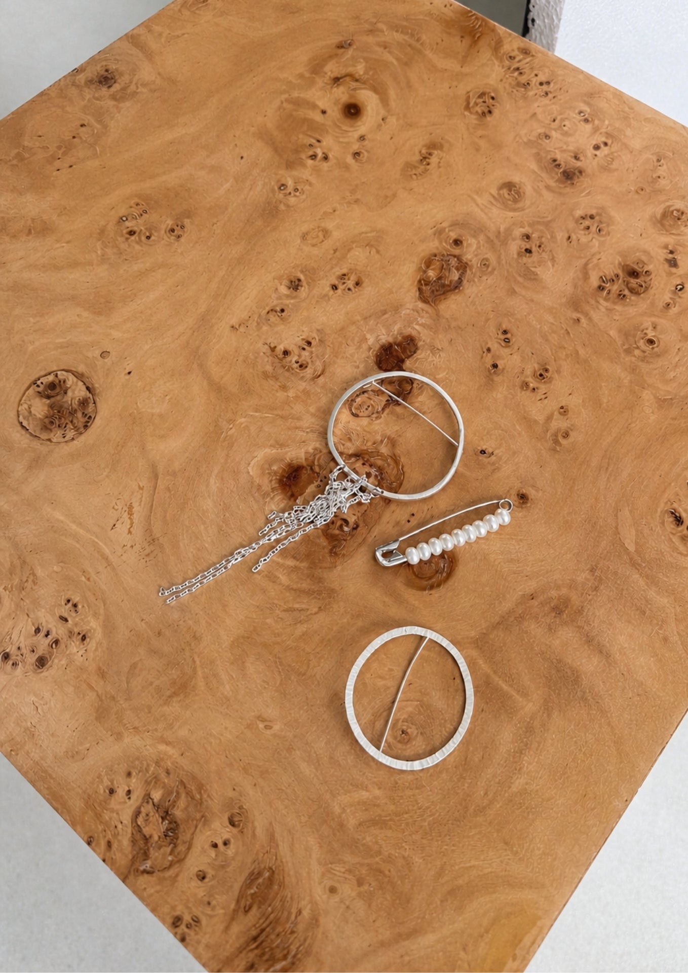 NO MORE ACCESSORIES The Cascade Brooch Silver
