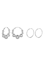 no more accessories Laura Stack 6 - iconic silver ear stack 
