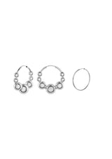 no more accessories Laura Stack 6 - iconic silver ear stack 

