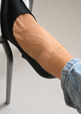 no more accessories Mini Bubble Anklet gold plated 