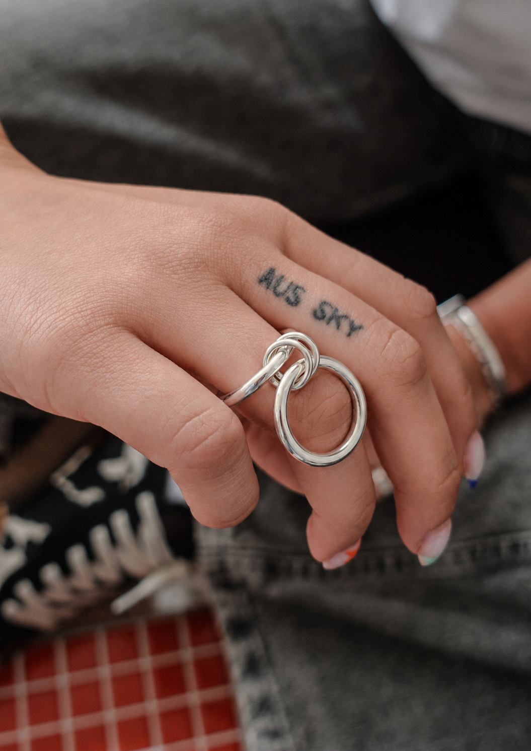 Double Ring Silver - NO MORE ACCESSORIES 