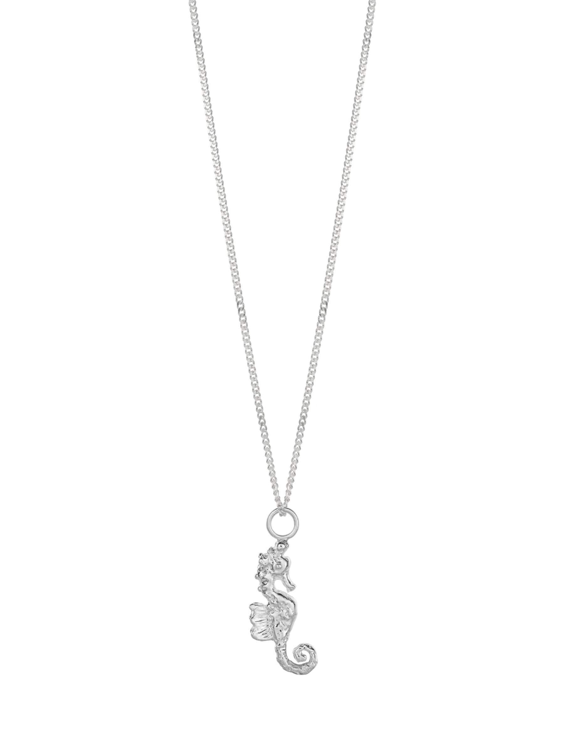 NO MORE accessories Sea Horse Necklace Silver