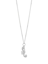 NO MORE accessories Sea Horse Necklace Silver
