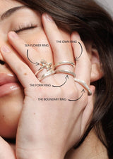NO MORE accessories silver rings stack