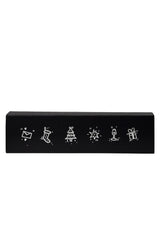 NO MORE accessories Magic Christmas Wine Glasses Charms Silver (set of 6)