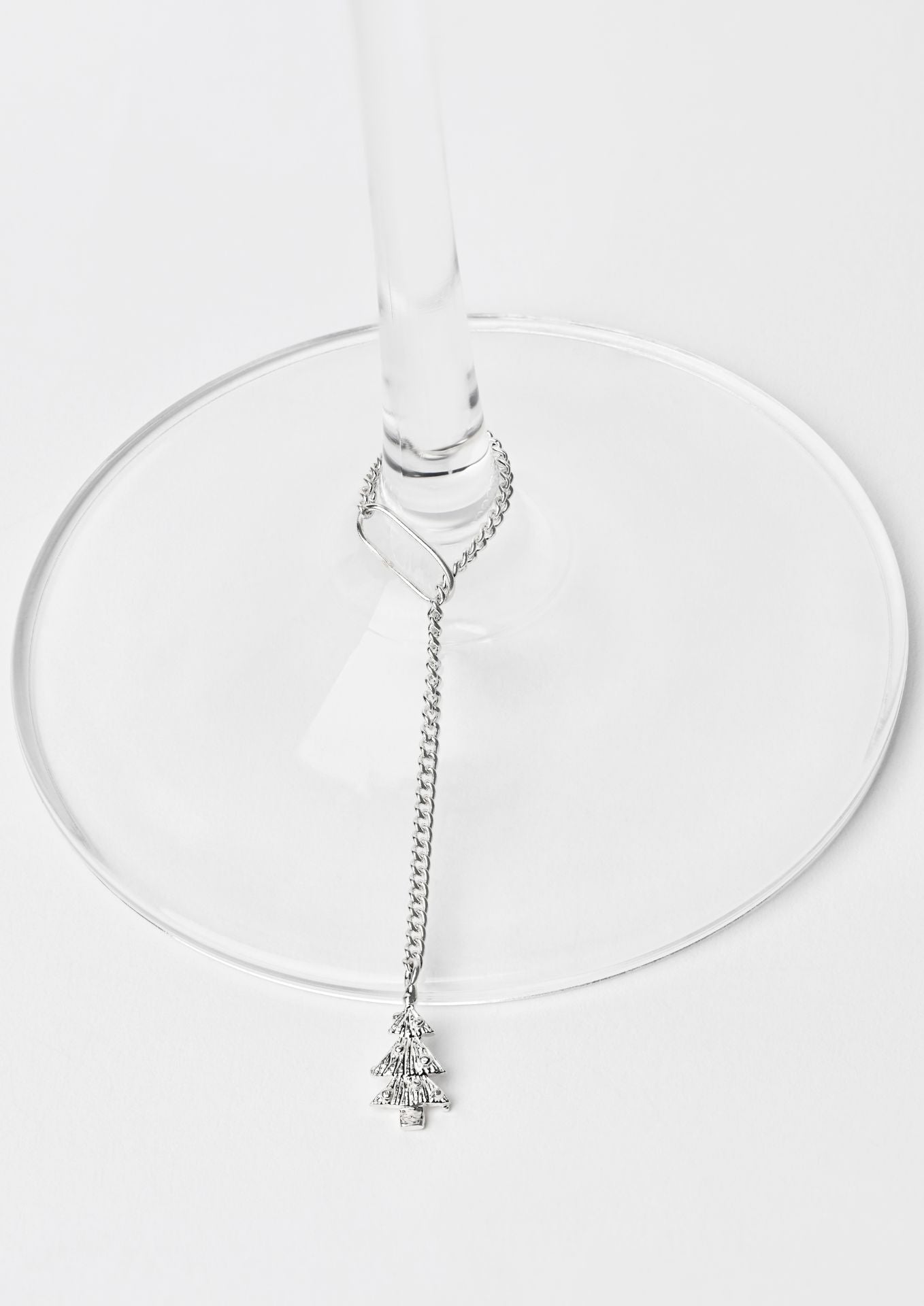 NO MORE accessories Magic Christmas Wine Glasses Charms Silver (set of 6)