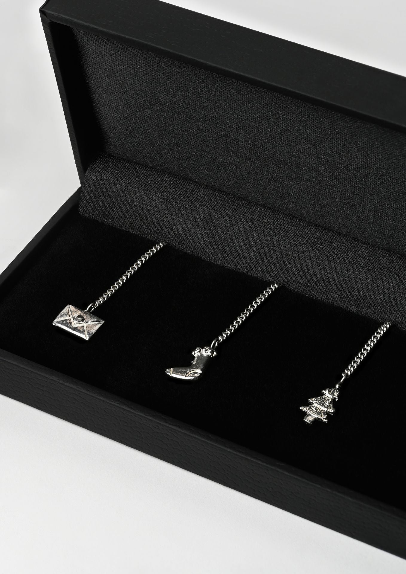 NO MORE accessories Magic Christmas Wine Glasses Charms Silver (set of 6)