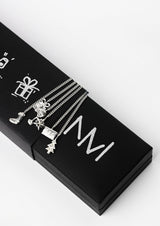 NO MORE accessories Magic Christmas Wine Glasses Charms Silver (set of 6)