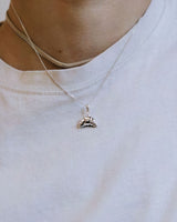 Croissant Necklace Silver