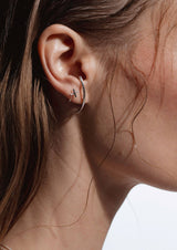 no more accessories El Dorado Huggie Earrings Silver 