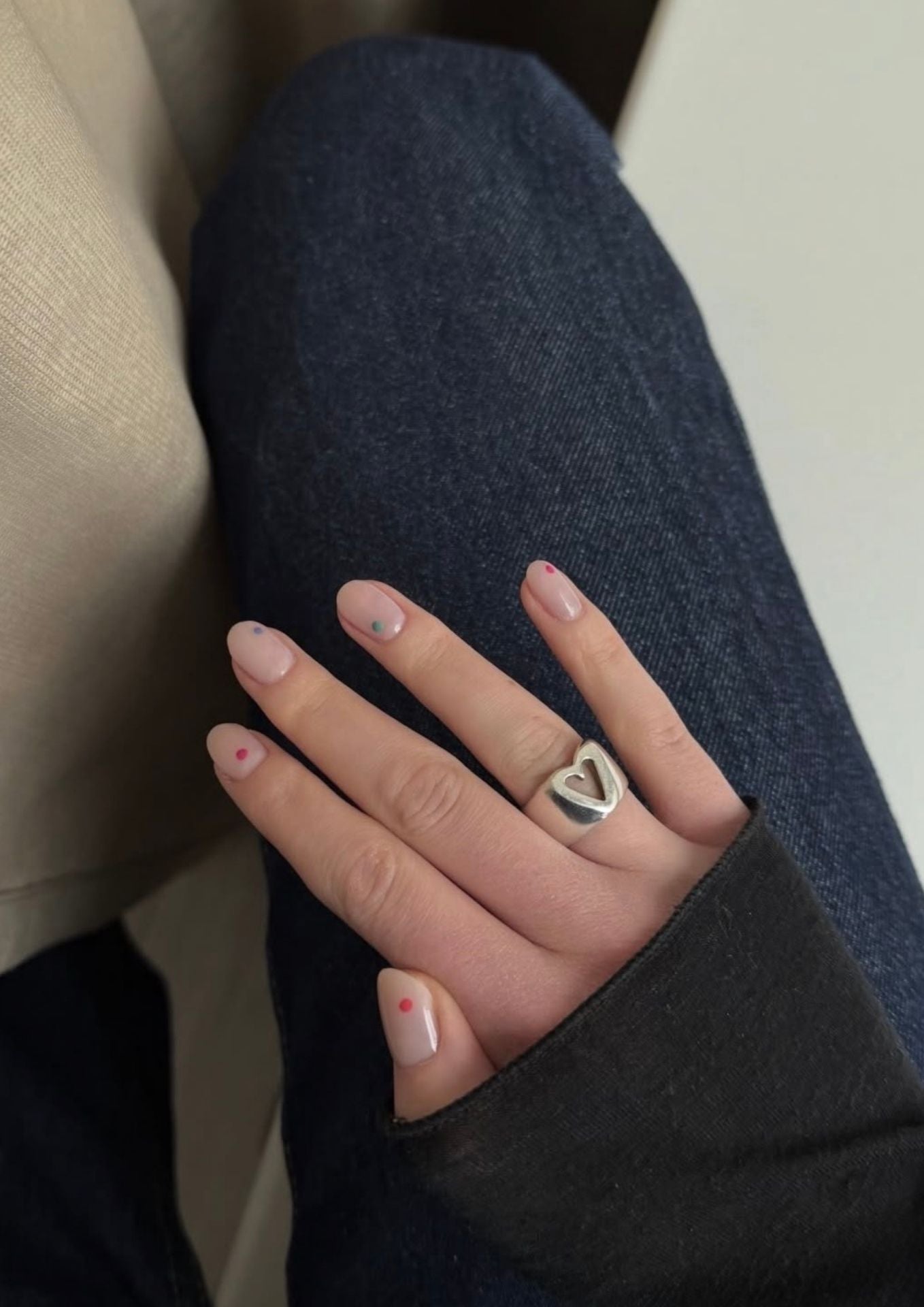 NO MORE accessories Glam Heart Ring in Sterling Silver