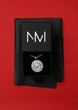 Heartbeat Amulet Belcher Necklace Silver