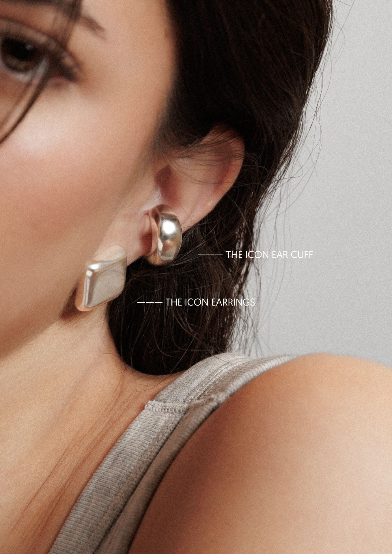 NO MORE ACCESSORIES The Icon Earrings Silver