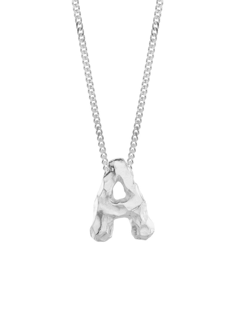 no more accessories letter a necklace 