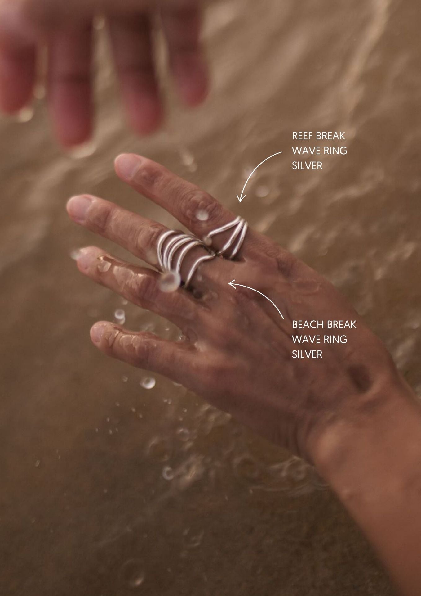 Beach Break Wave Ring Silver - NO MORE ACCESSORIES