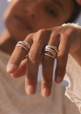 Reef Break Wave Ring Silver